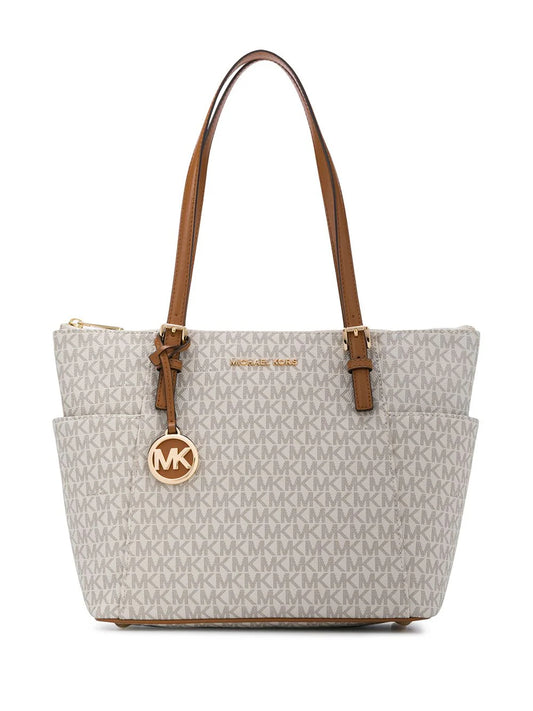 Michael Kors Jet Set Logo leather tote bag