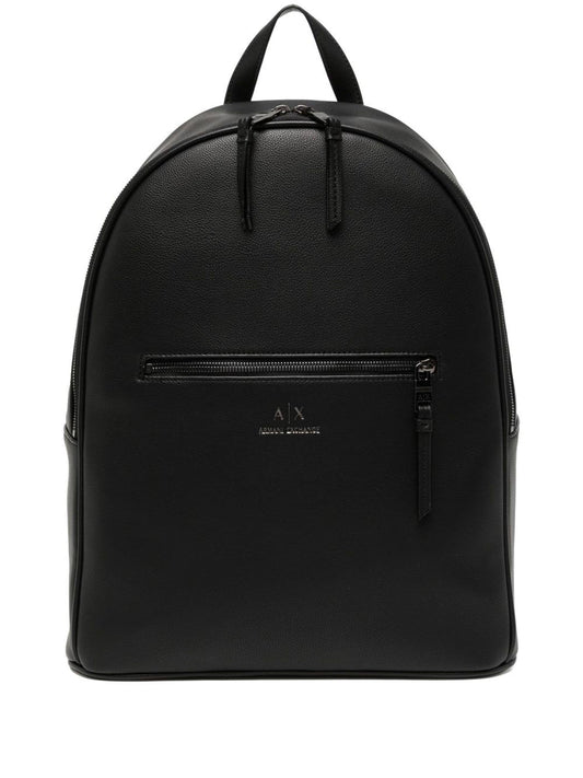 Armani Exchange zip-pocket backpack