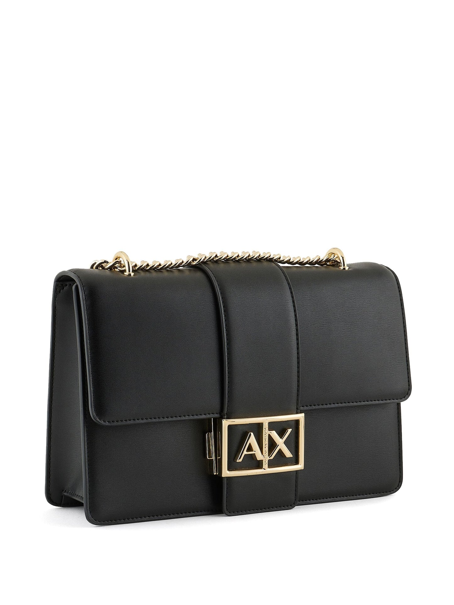 Armani Exchange logo plaque crossbody bag