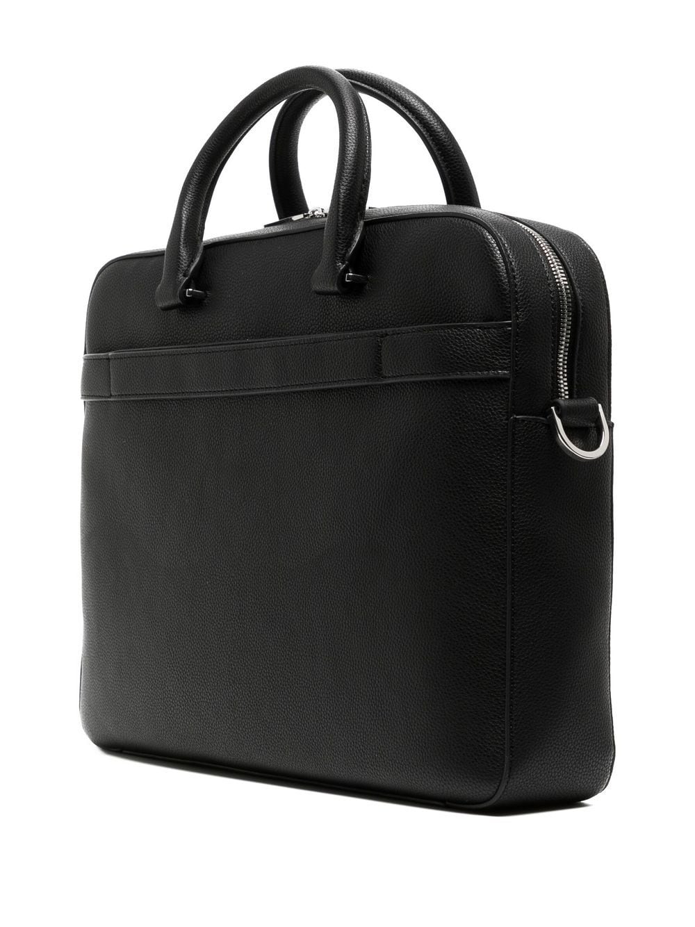 Boss embossed-logo laptop bag