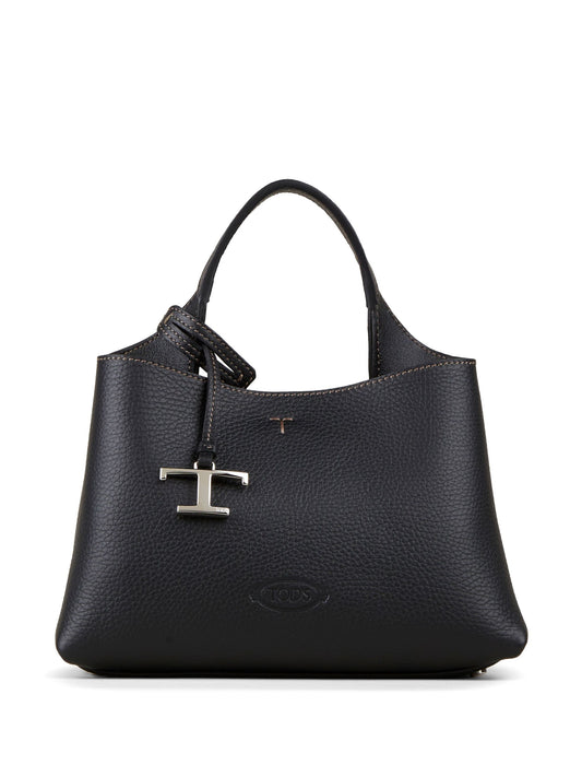 Tod's logo-pendant leather tote bag