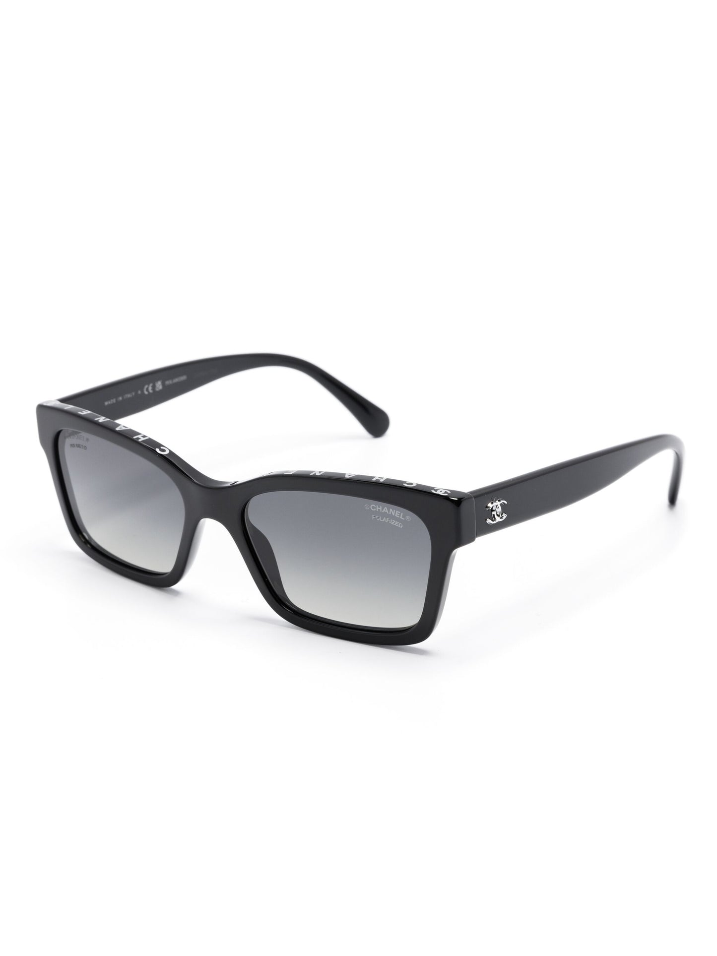 Chanel CC-logo rectangle-frame sunglasses