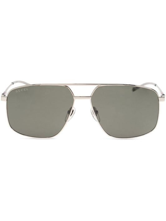 Gucci Navigator metal sunglasses