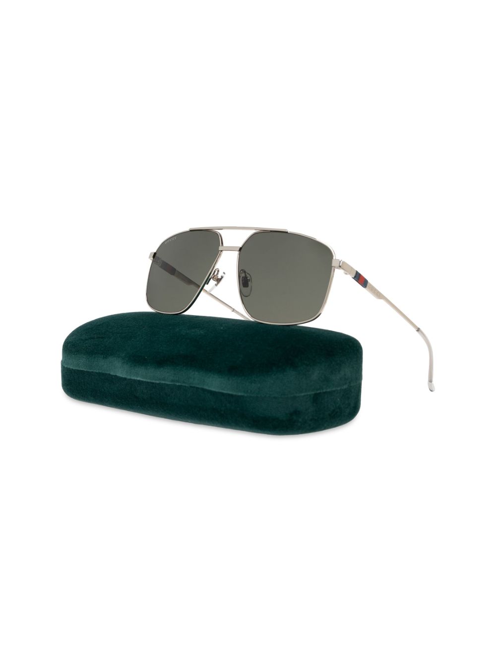 Gucci Navigator metal sunglasses