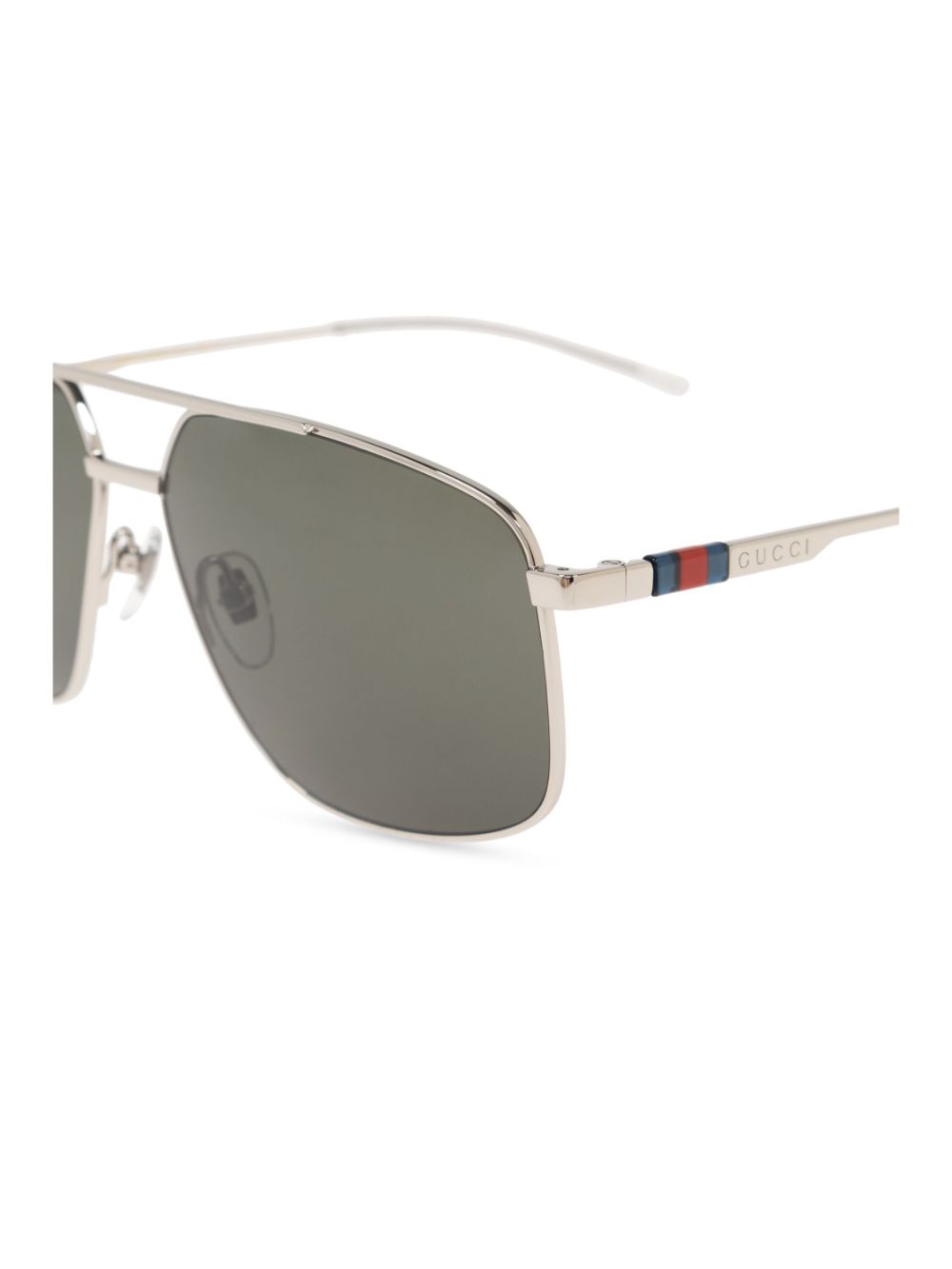 Gucci Navigator metal sunglasses