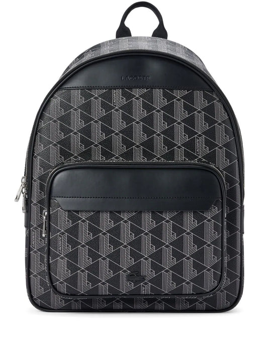 Lacoste monogram-print backpack