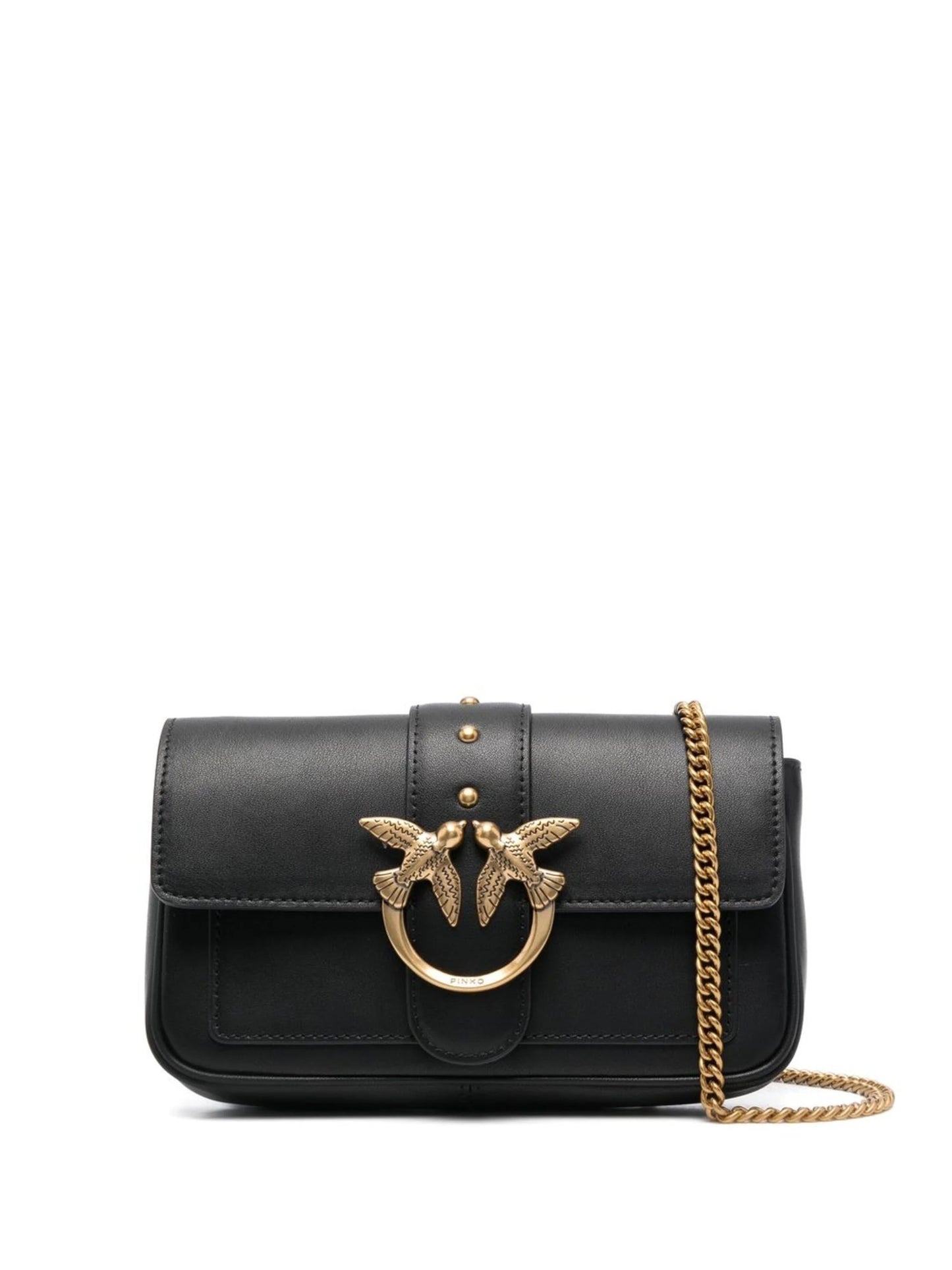 Pinko Love One Pocket leather crossbody bag