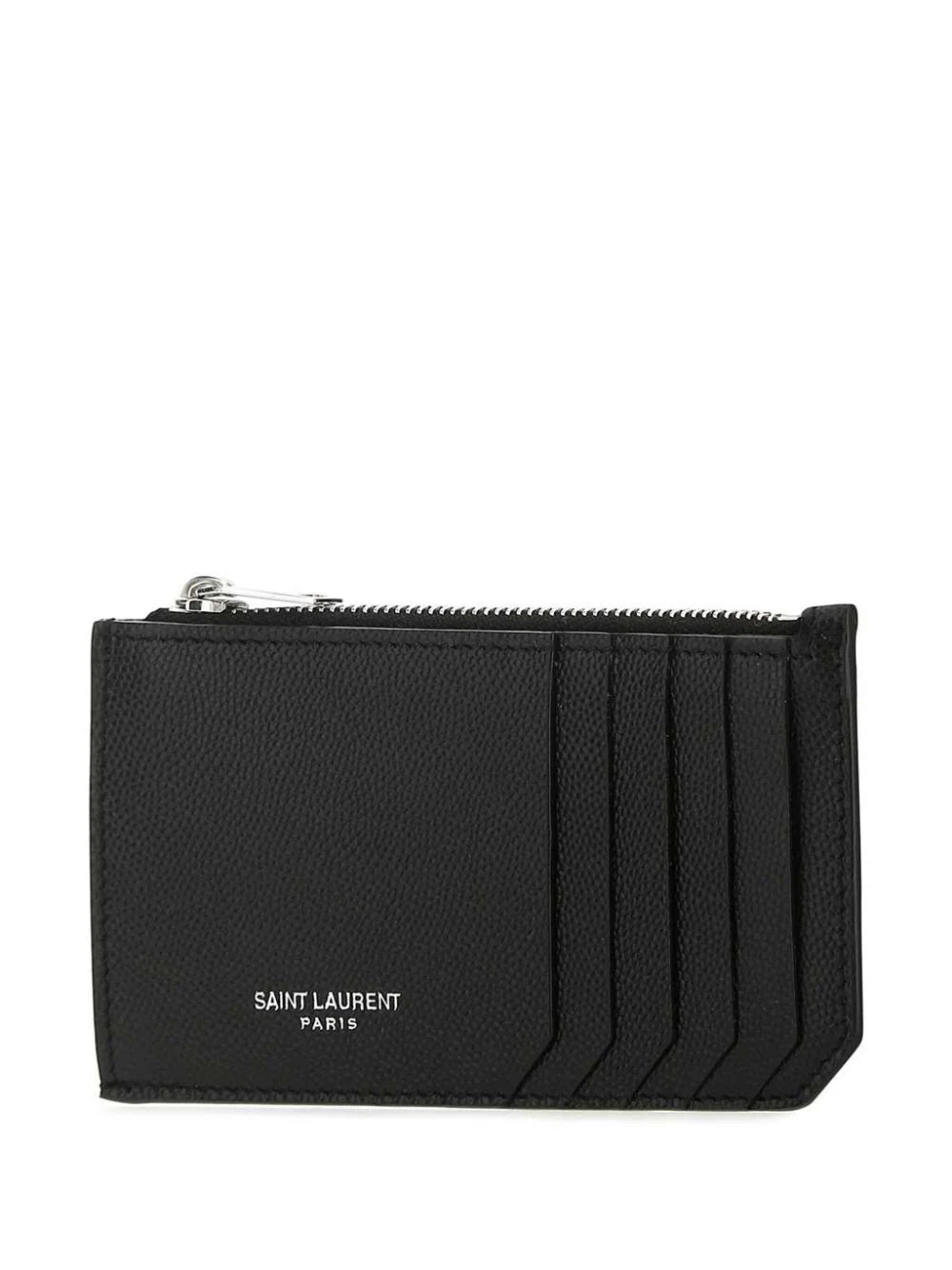 Saint Laurent Fragments leather cardholder