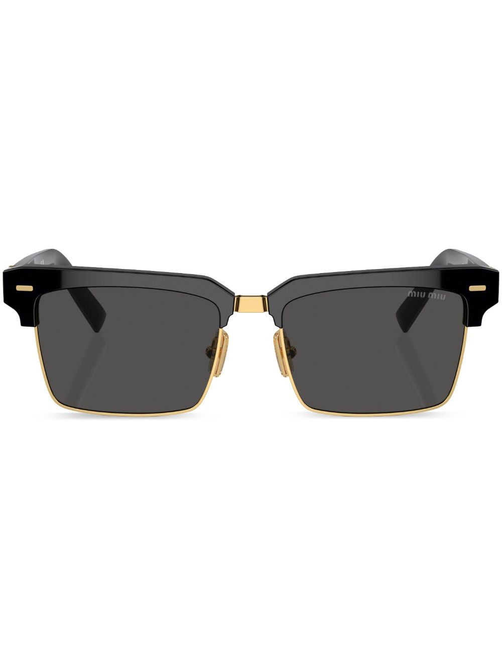 Miu Miu logo-lettering square-frame sunglasses