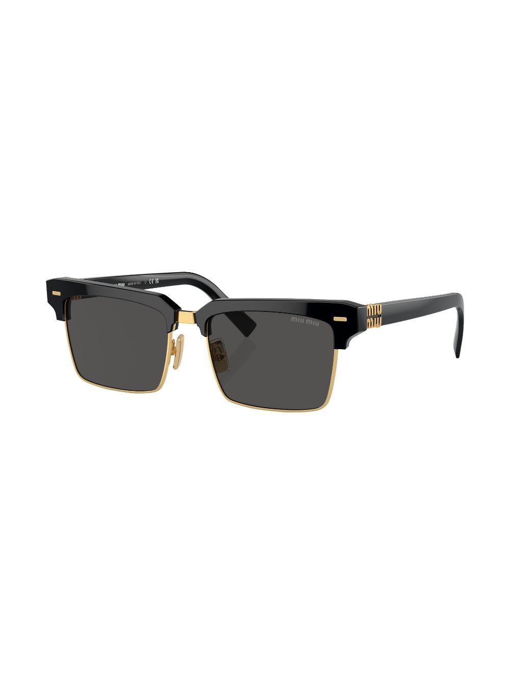 Miu Miu logo-lettering square-frame sunglasses