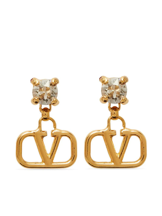 Valentino Garavani VLogo Signature crystal-embellished earrings