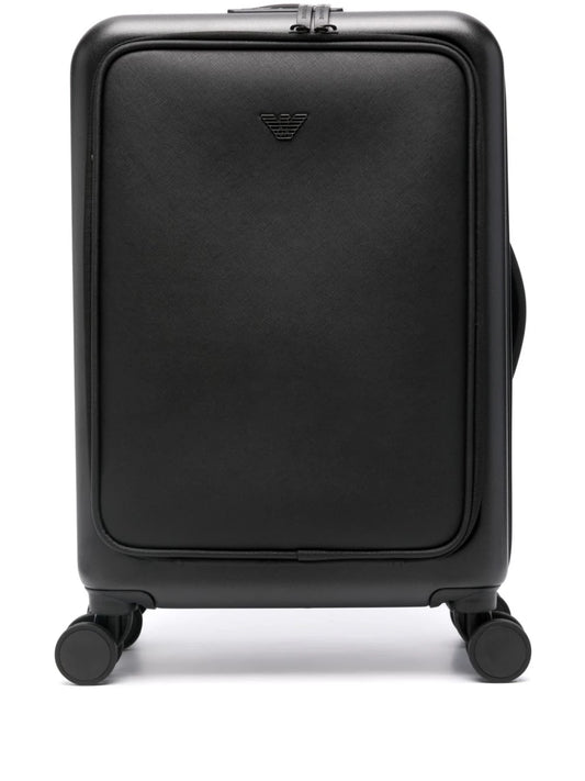 Emporio Armani logo-plaque suitcase