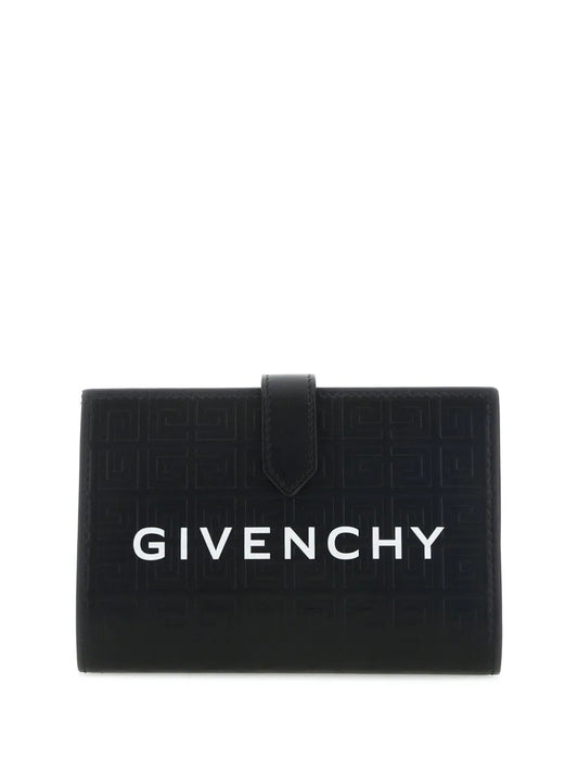 Givenchy logo-print embossed leather wallet