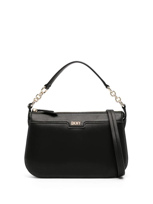 DKNY Logo-lettering leather crossbody bag