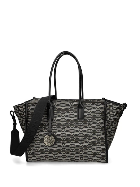 Emporio Armani Jacquard-logo-motif tote bag