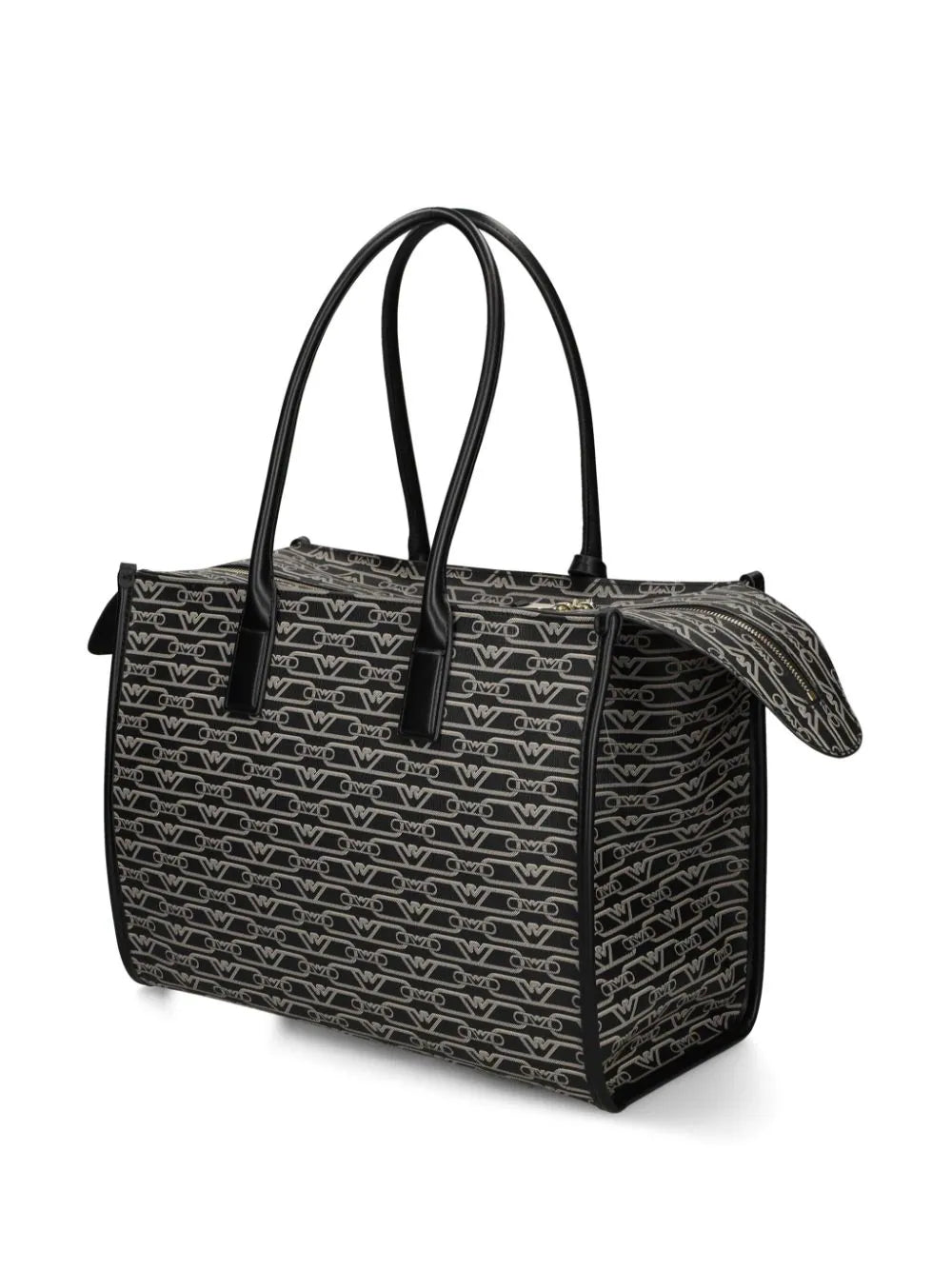 Emporio Armani Jacquard-logo-motif tote bag