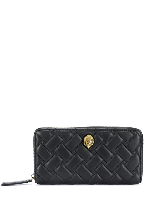 Kurt Geiger London quilted zip-around leather wallet